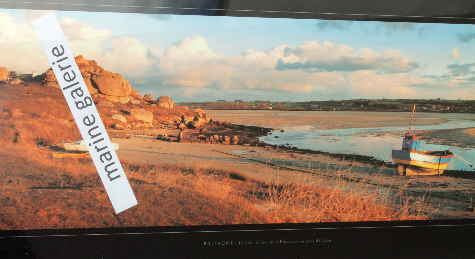 Déco zen anse bretonne avec cette photo de l'estran