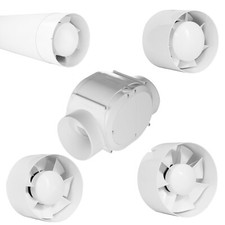 Rohrlüfter Rohrventilator Ventilator Kanallüfter Nachlauf Standard 100 125 150 
