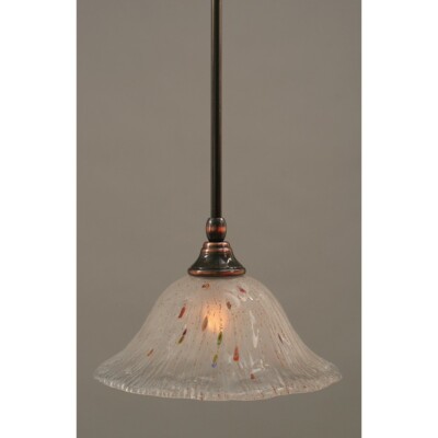 Toltec Lighting Stem Mini Pendant, 10'' Frosted Crystal Glass - 23-BC-731