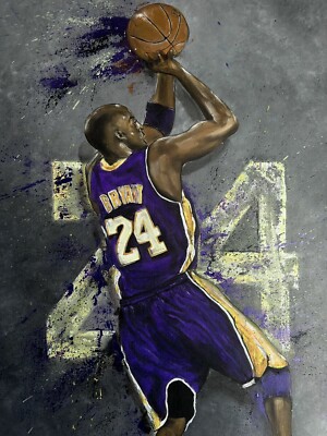 Kobe Bryant Acrylic Painting Sport Basketball Lakers | eBay