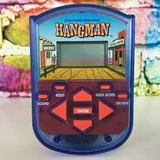 HANGMAN Handheld Electronic Pocket Game Vintage 1995 Milton Bradly Travel Words