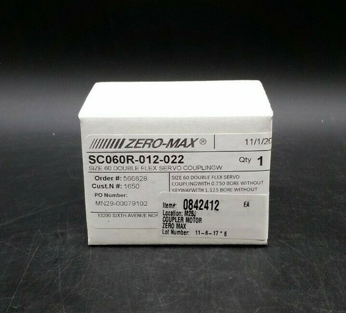 Zero-Max SC060R-012-022 ServoClasse Doppio Accoppiamento Flex - Foto 1 di 3