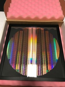 silicon wafer 12” copper pattern reclaim 300mm in 13x13 frame