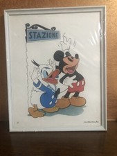 Quadro da bambino Walt Disney Productions "PAPERINO E TOPOLINO ALLA STAZIONE"
