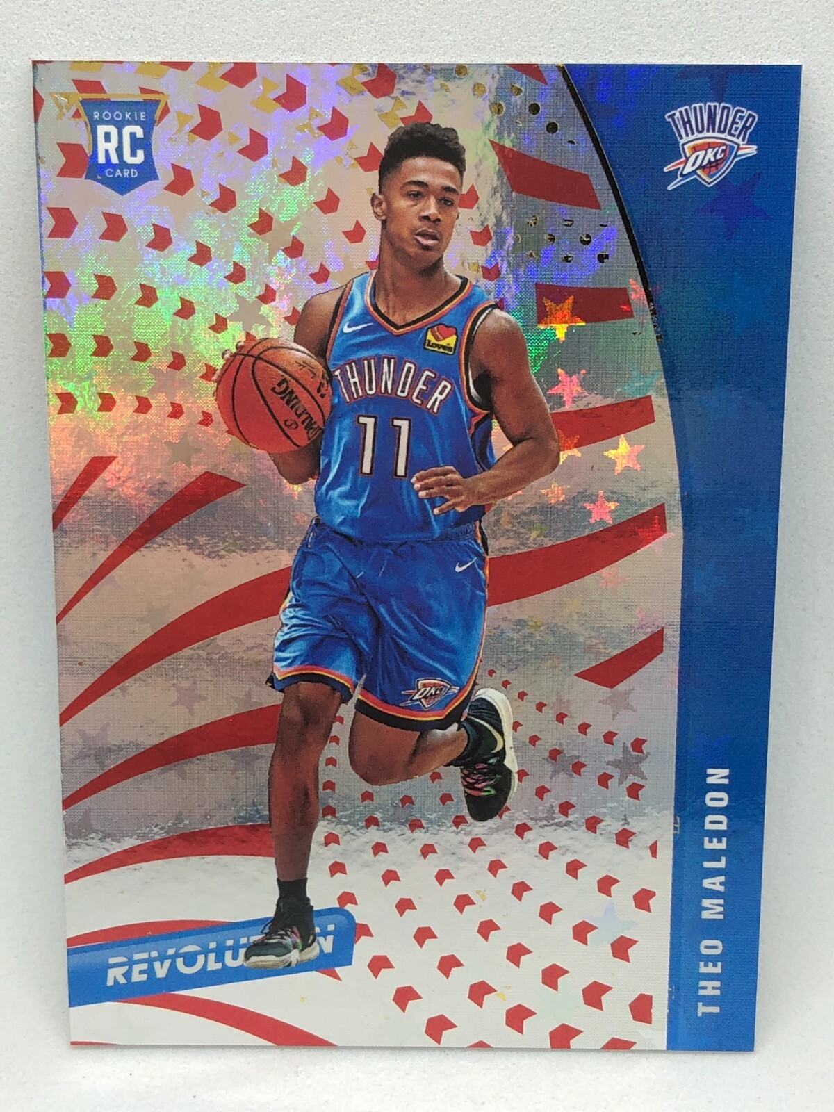 2020-21 Panini Revolution Theo Maledon Astro Parallel Rookie Insert 149 Thunder
