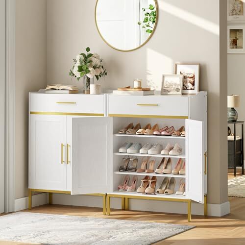 Shoe Storage Cabinet, Narrow Shoe Cabinet, Shoe Cabinet Storage - Main Image
