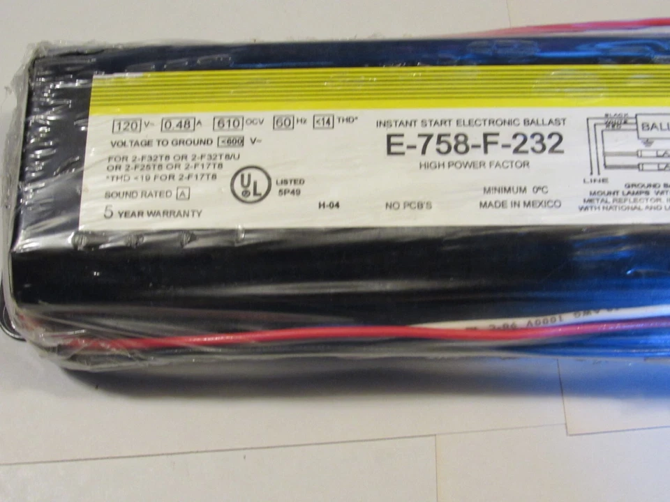Sola Instant Start Ballast E-758-F-232 Two Lamp 120v - Image 3 of 4