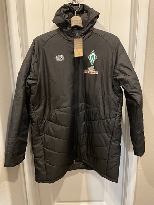 BNIP UMBRO 2022-23 WERDER BREMEN PRO TRAINING PADDED JACKET SZ 3XL