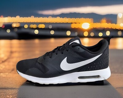   Nike   Air Max Tavas   Black 705149-009  Men's Sneakers Shoes   Size 12