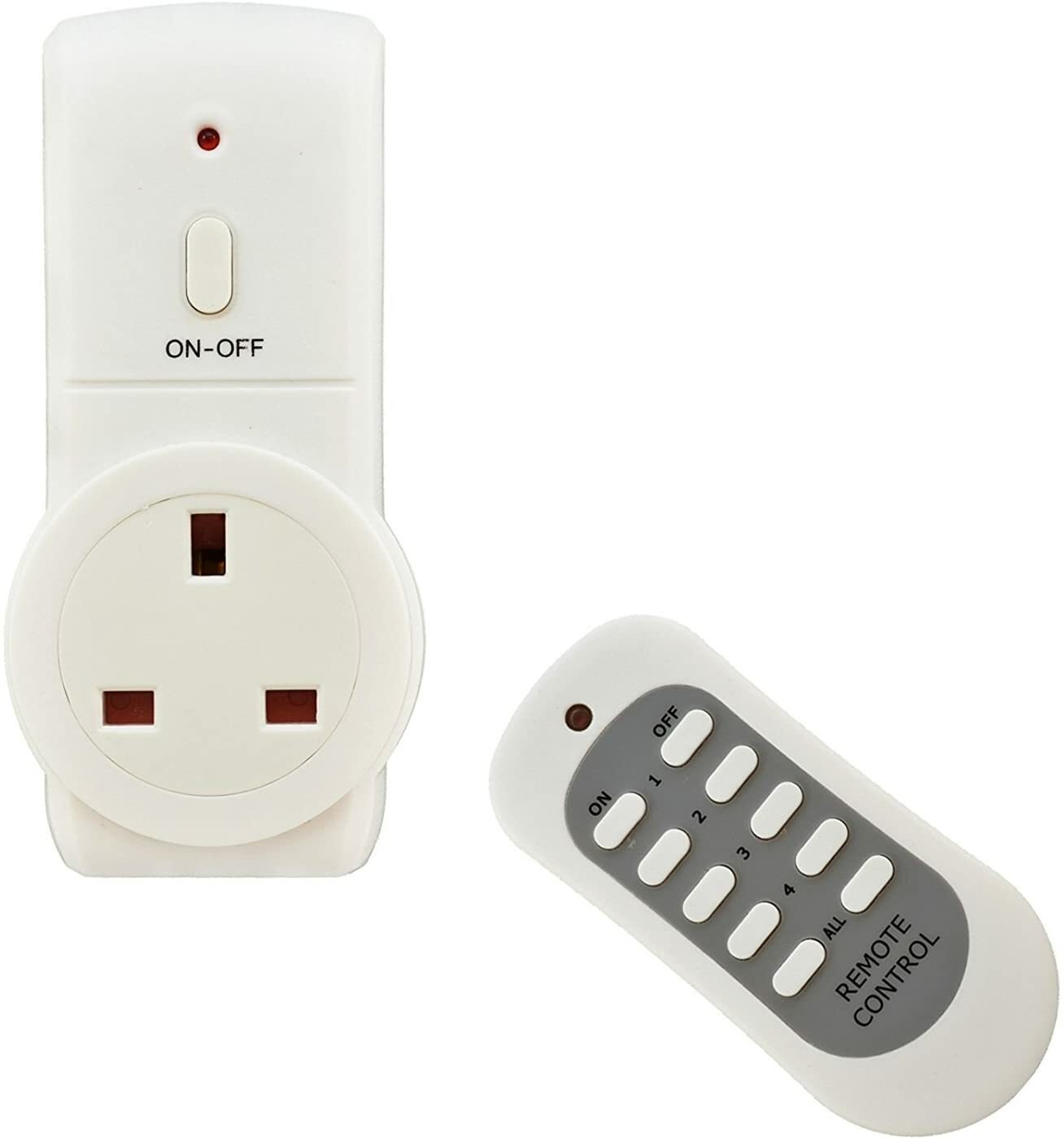 1 WAY WIRELESS REMOTE CONTROL PLUG IN SOCKET MAINS 13A ENERGY SAVING CE UK