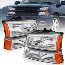 For 2003-2006 Chevy Silverado Avalanche 1500 2500 Headlight Bumper Lamps