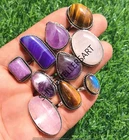Amethyst & Mix Gemstone 925 Sterling Silver Plated Rings Jewelry Lot