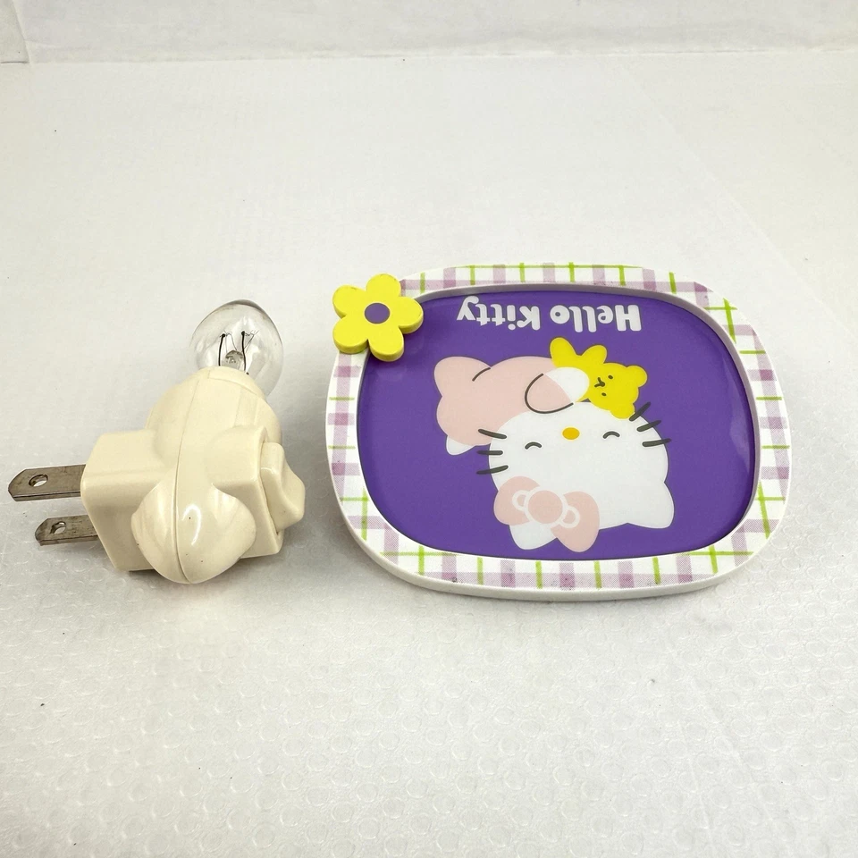 Enchufe de pared vintage SANRIO Hello Kitty luz nocturna pastel guardería habitación infantil Y2K Foto 2 de 4