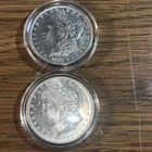 2-Morgan Silver Dollar 1882 0 & S  90% SILVER UNC