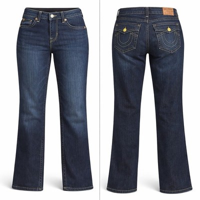 True Religion Jeans Men 29  Ricky STRAIGHT  Big T Flap STY WC92076E4 DARK WASH