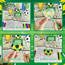 DIY Holz Bastelset Einhorn & Feen Kreativ Set f&uuml;r Kinder mit Farben NEU