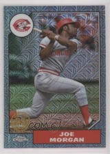 2022 Update 1987 Topps Chrome Silver Pack Series Mojo Blue Joe Morgan HOF 0e1b
