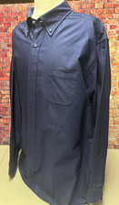 Proper Cloth, Dark Blue, Oxford Button Down Dress Shirt, 56" Chest, 19.5" Neck