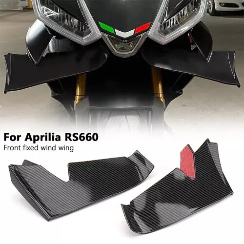 For Aprilia RS660 RS 660 rs660 Carbon fiber Fairing Winglet Wing Kit Spoilers - Picture 1 of 5