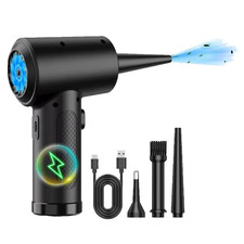 Cordless Air Duster, 3-Speed Blower for Car, Computer Cleaning, Rechargeable