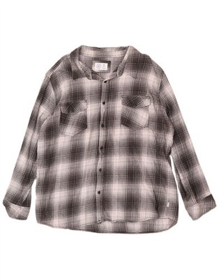 Hurley Herren Flanellhemd 2XL grau kariert BI03