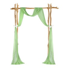 Wedding Arch Draping Fabric, 1 Panel 20 FT Backdrop Curtains, Green
