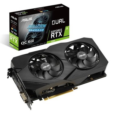 * ASUS Dual RTX 2060 6GB GDDR6 PCIe 3.0 192Bit 2x HDMI 1x DP 1x DVI-D 2 Lüfter 8