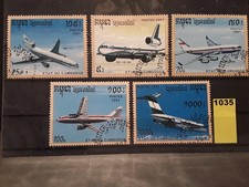 ☆KAMBODSCHA   🇰🇭  Kollektion Flugzeuge gestempelt  (Lot 1035)