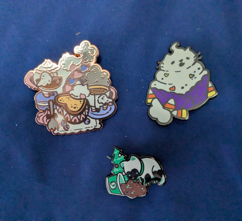 Woolblossom Enamel Pins Lot of 3 Pins