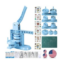 Button Maker Machine Multiple Sizes 4th Gen , Pin Maker 1 1.25 2.2... Fast Ship