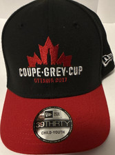 New Era 39THIRTY Child-Youth Ottawa Grey Cup 2017 CFL Hat Black/Red