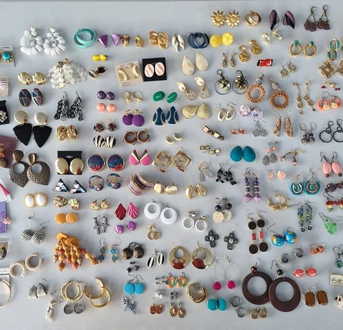 Vintage To Modern Costume Jewelry Earrings Lot