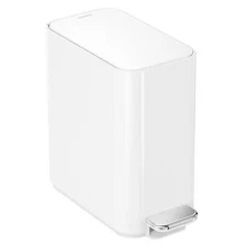 1.3 gal./5 ltr. Slim Step Can White- New Freeship