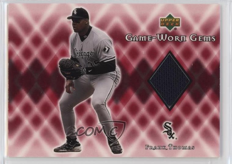 2002 Upper Deck Game-Worn Gems Frank Thomas #G-FT HOF 4f5