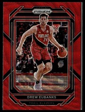 2022-23 Panini Prizm 49 Drew Eubanks Portland Trail Blazers Red Wave