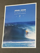 John John Florence Surf Surfing Poster Champion Two Sided Surfboard Futures