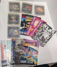Sega Gamegear Lot Of 5 Games & 10 Manuals Road Rash Klax Ms Pacman Side Pocket +