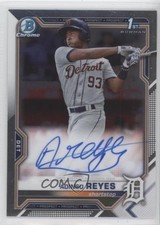 2021 Bowman Chrome Prospects Auto Adinso Reyes #CPA-ARE Auto v9t