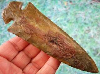 Super Fine 5 7/8 inch Kentucky St. Charles Dovetail Point Butler COA Arrowheads