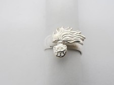Fiamma dell' Arma dei Carabinieri : Anello in Argento 925 - Fiamma misura media.