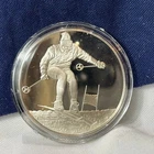 .925 Sterling Silver Round BILLY KIDD SKIING FM 100 Greatest Events In Sports