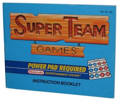 Super Team Games NES Bandai Instruction Booklet Manual Book Only