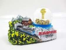 Zugspitze Schneekugel Snowglobe Germany Souvenir Gipfelkreuz Eisenbahn Berg