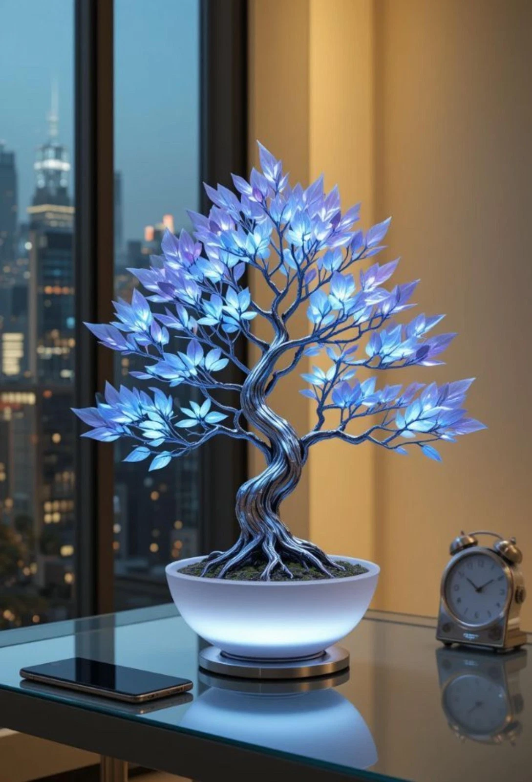 Artificial Tree Night Lamp Led Bonsai Tree Light Wedding Decor Battery/usb Power
