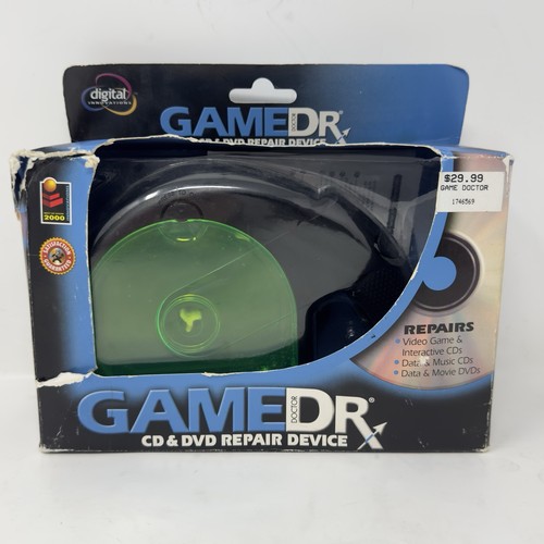 GAME DR MD - Video Game, CD & DVD Repair Device with Operating Guide