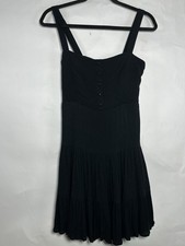 Forever 21 Sweetheart Fit & Flare Black Dress Sz Medium Skater Dress A-line EUC