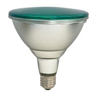 Led Strahler PAR38 Glas Reflektor IP65 15W = 75W E27 290Lm Bunt Farbig GrüN 90°
