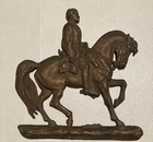 General George B. McClellan Cast Iron Equestrian Wall Plaque Civil War