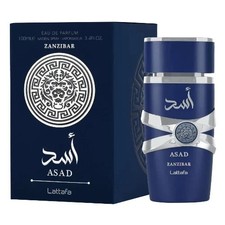 Asad Zanzibar by Lattafa for Men Eau de Parfum Spray 3.4 Oz New in Box