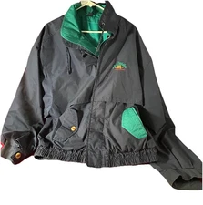 Jack Daniels No 7 Gear for Sports Mens Full Zip Windbreaker Jacket Blue 2XL